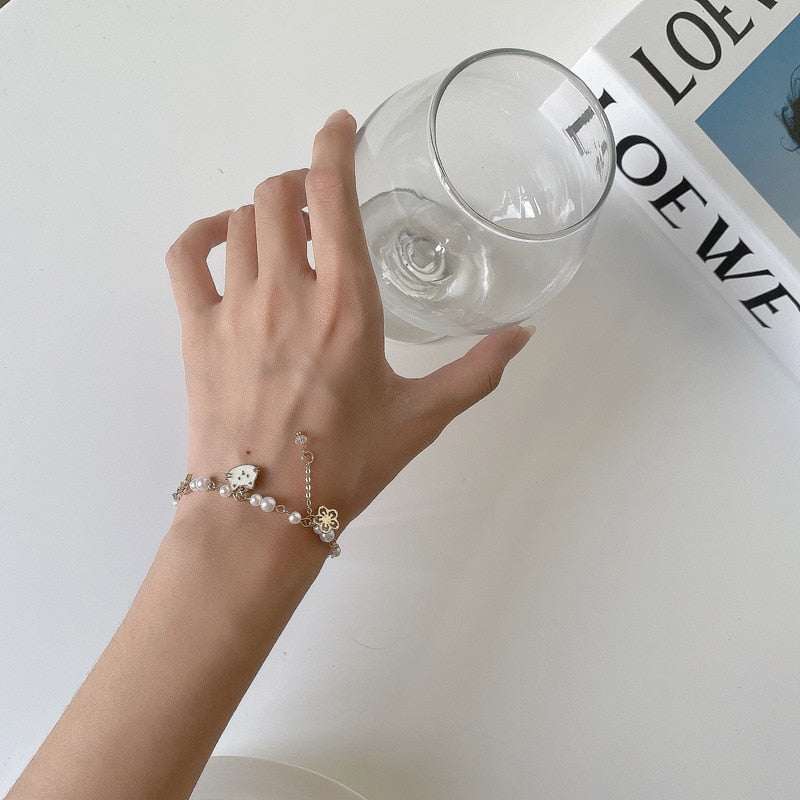 Gold Cat Bracelet - Cat bracelet