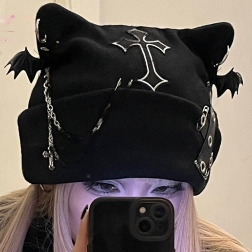 Gothic Cat Beanie - Cat beanie