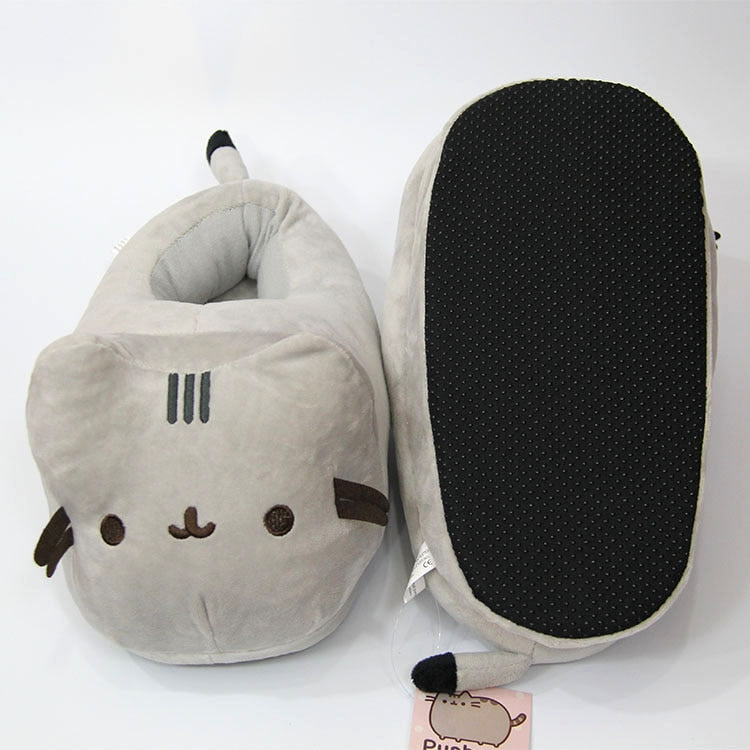 Grey Cat Slippers - Cat slippers