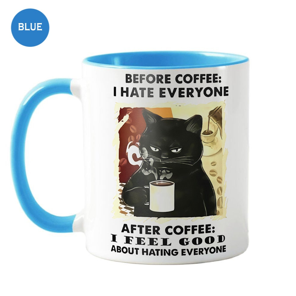 Grumpy Cat Mug - Blue / 301-400ml