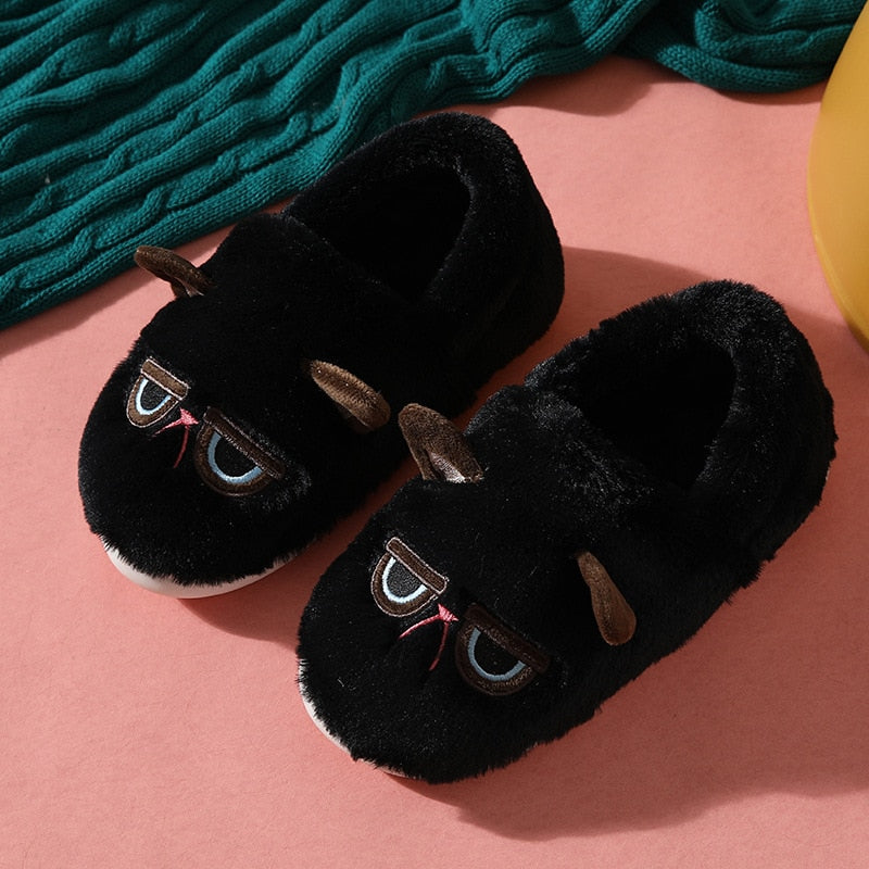 Grumpy Cat Slippers - Black B-loafer / CN 35-36 / China -