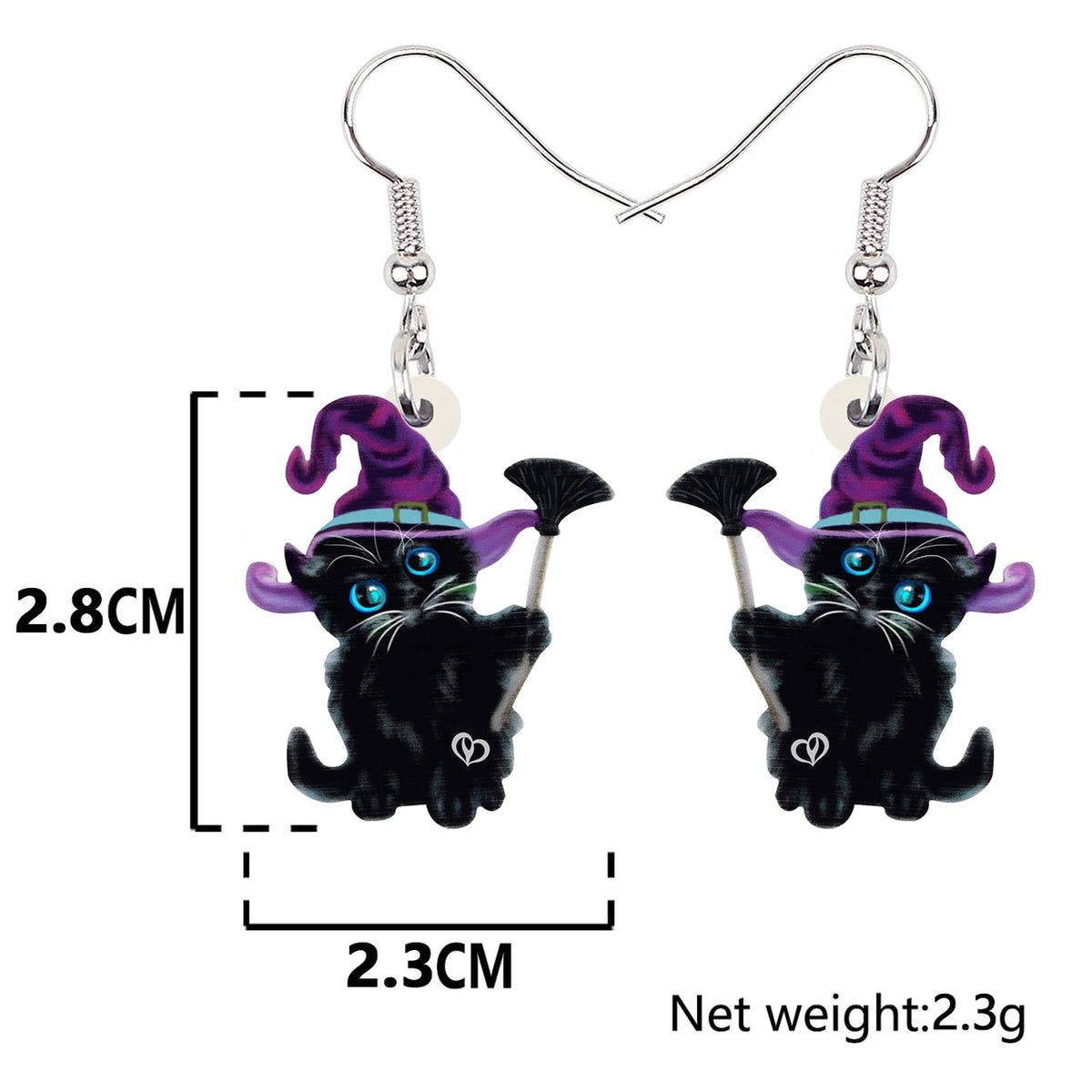 Halloween Black Cat Earrings - Cat earrings
