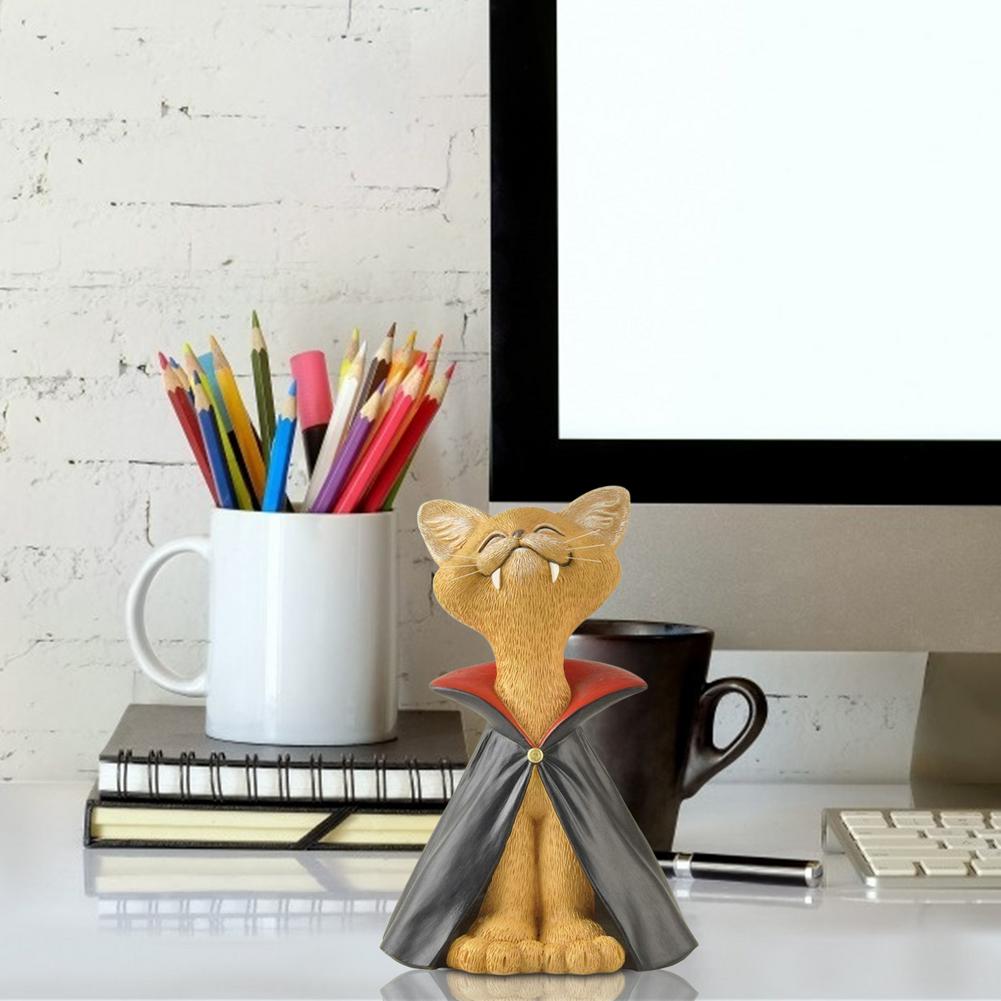 Halloween Cat Statue