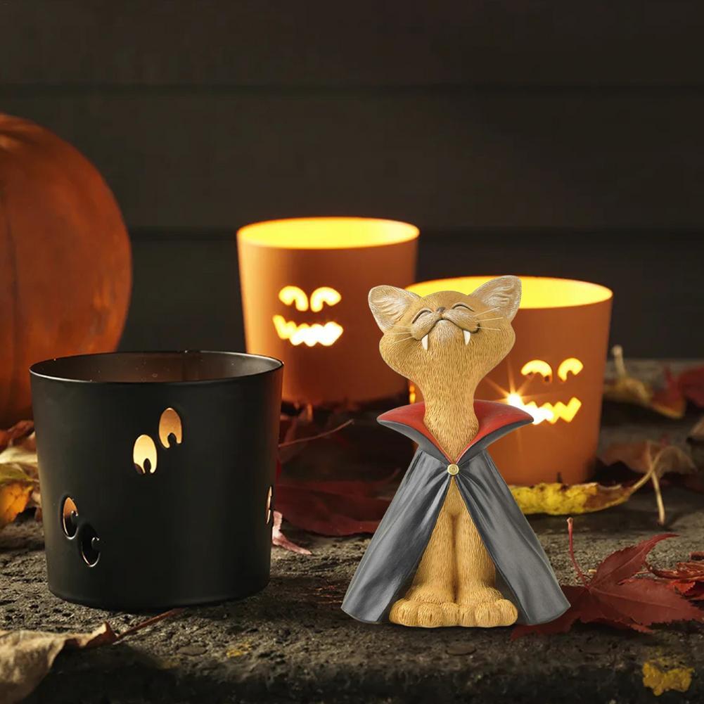 Halloween Cat Statue