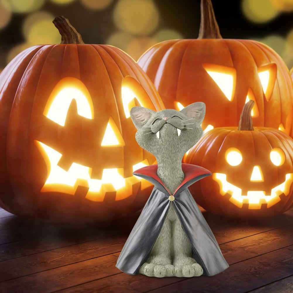 Halloween Cat Statue