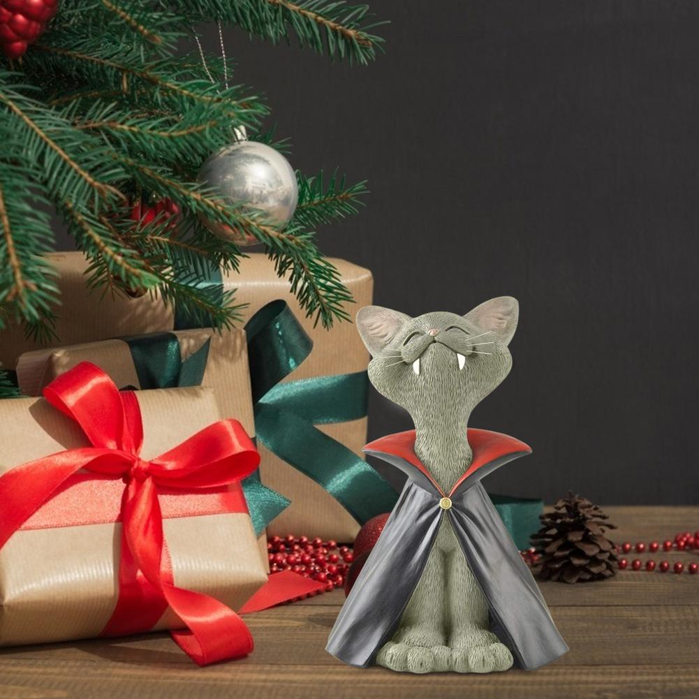 Halloween Cat Statue