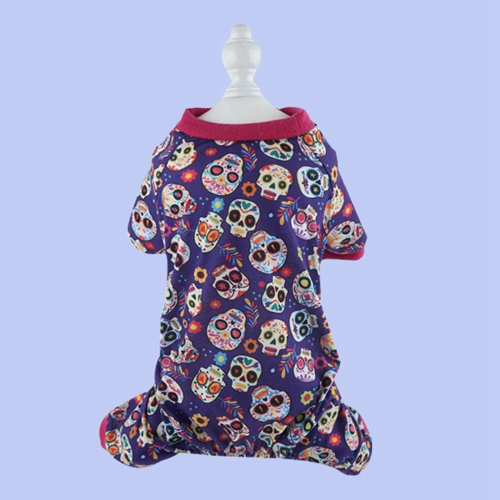 Halloween Pajamas for Cats - Purple / S - Pajamas for Cats