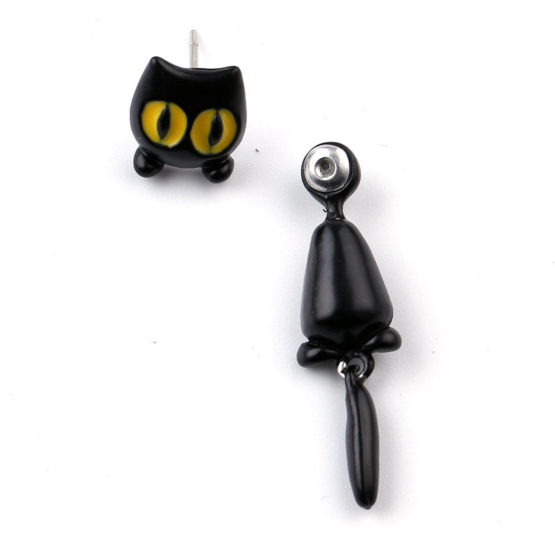 Hanging Cat Earrings - Cat earrings