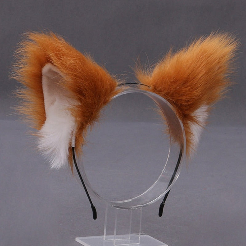 Headband with Cat Ears - E - Headband with Cat Ears