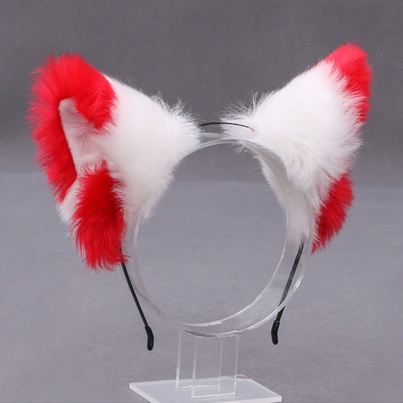 Headband with Cat Ears - T - Headband with Cat Ears