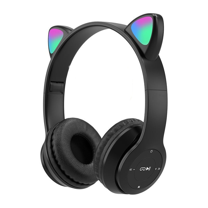 Headphones Cat Ears - Black - Headphones With Cat Ears