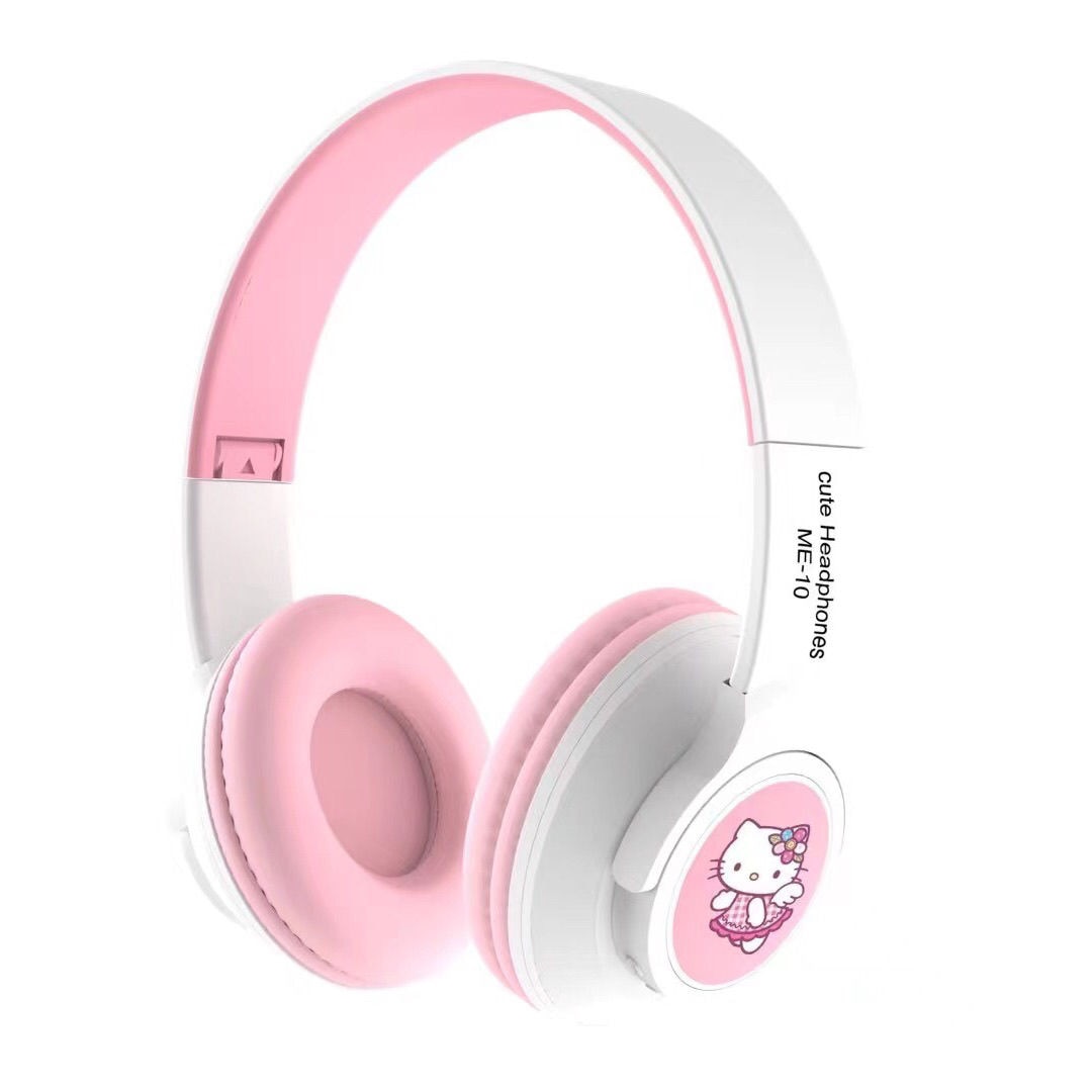 Hello Kitty Headphones - White Pink - Hello Kitty Headphones