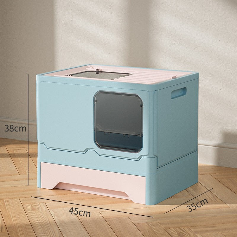 Hidden Cat Litter Box - Blue - Cat litter Box