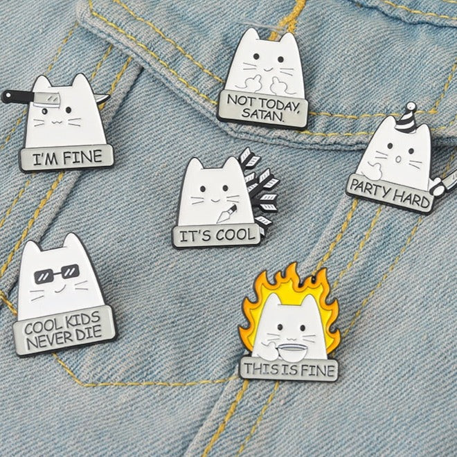 I’m Fine Enamel Pins