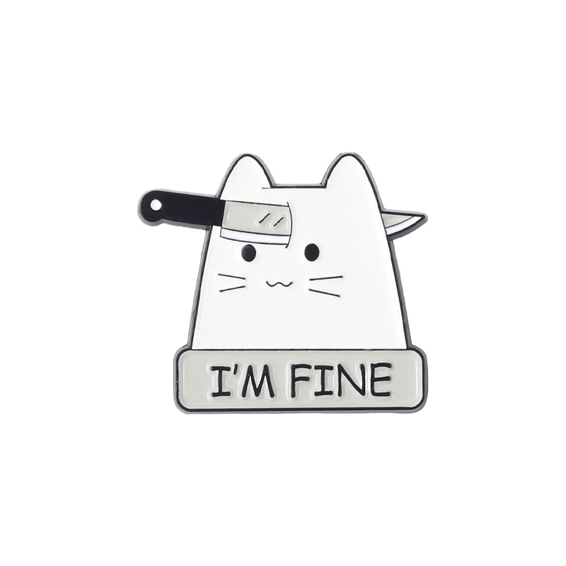 I’m Fine Enamel Pins - i am fine