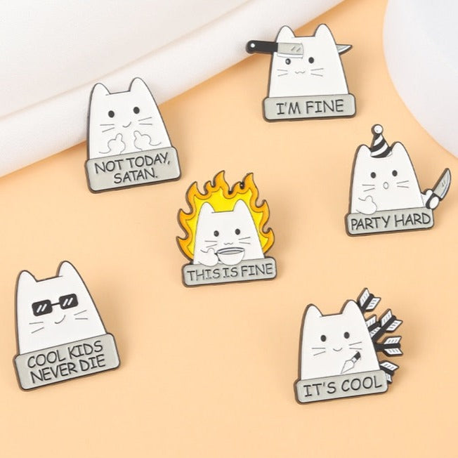 I’m Fine Enamel Pins