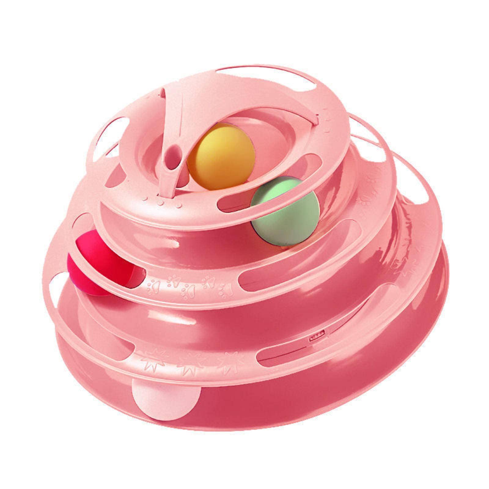 Interactive Tower Cat Toy - Pink - Cat Toys