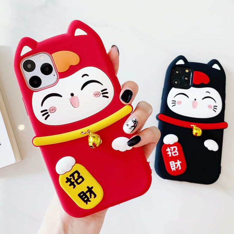 iPhone 3D Cat Phone Case