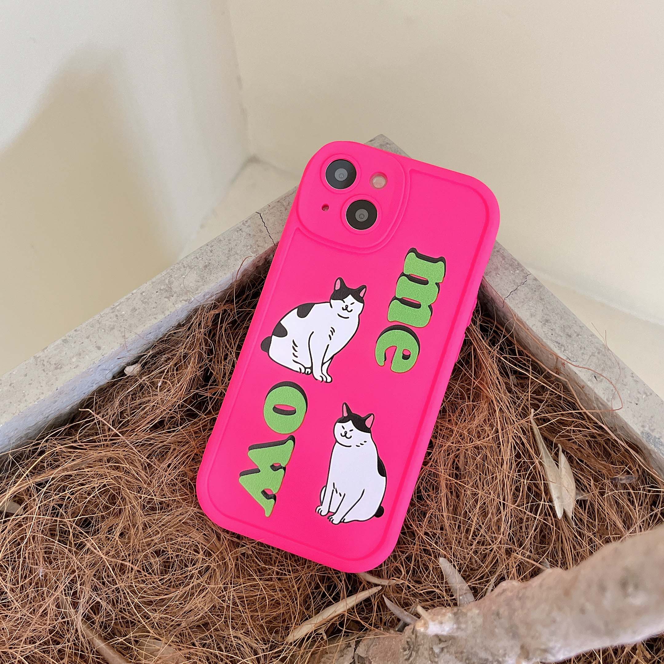 iPhone Cartoon Cat Phone Case - for iphone x xs - Cat Phone