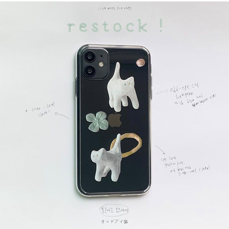 iPhone Clear Cat Case - Cat Phone Case