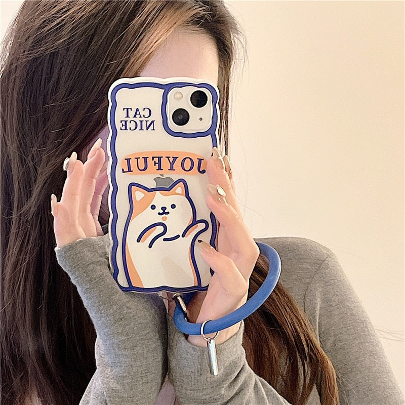 iPhone Happy Cat Phone Case - for iphone 7 - Cat Phone Case