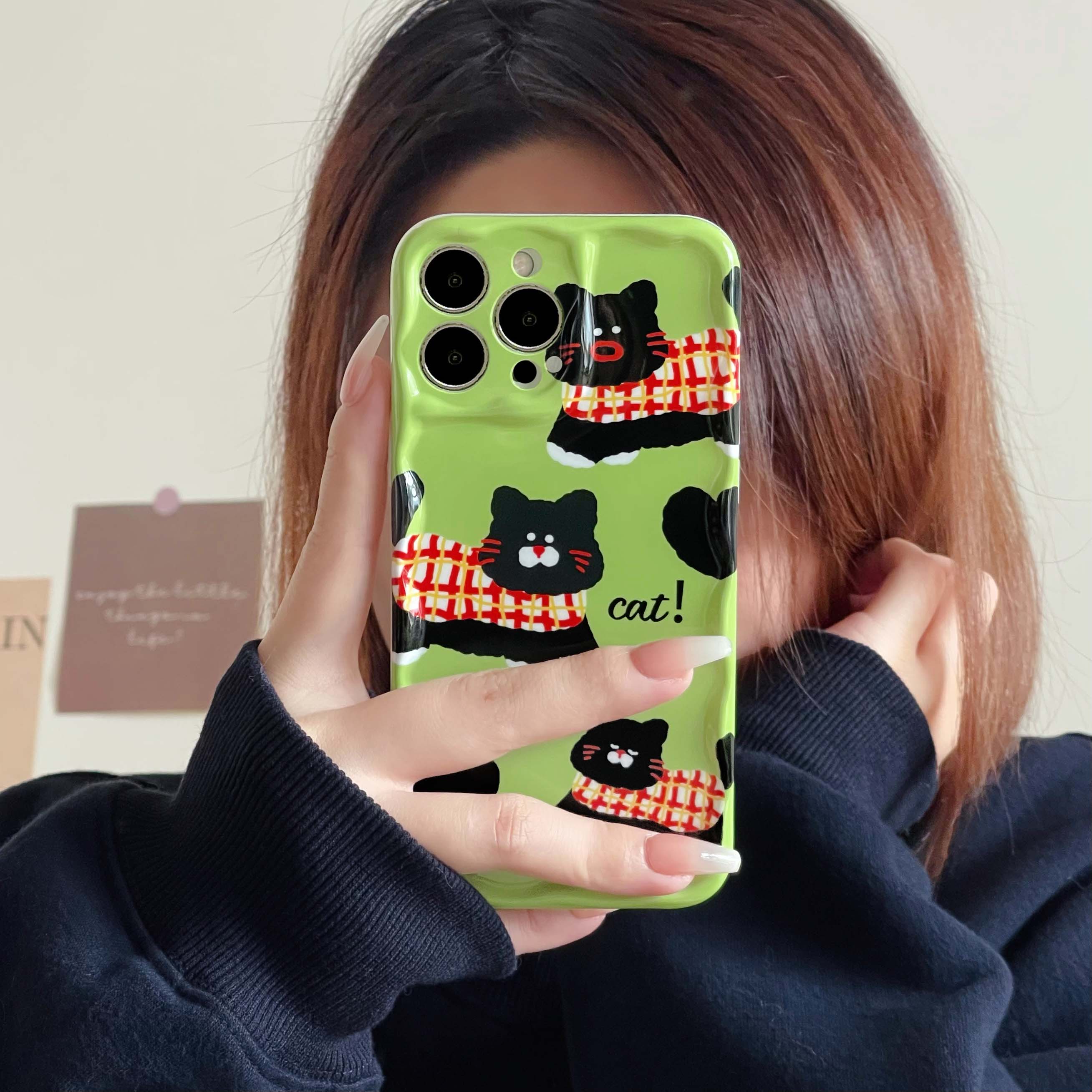 iPhone Matcha Cat Phone Case - Cat Phone Case