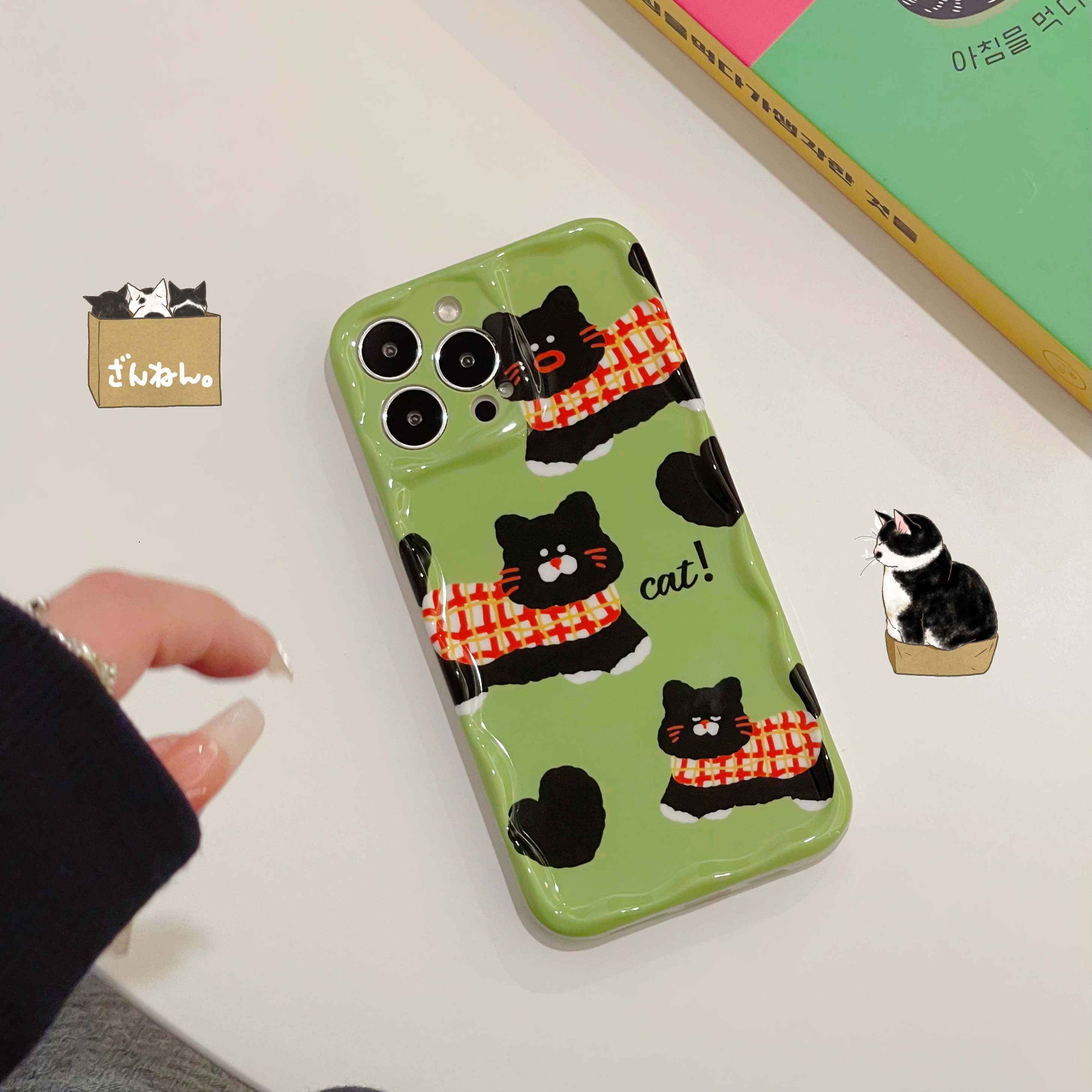 iPhone Matcha Cat Phone Case - Cat Phone Case