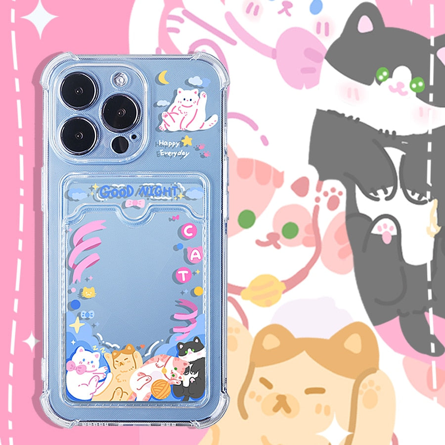 iPhone Photo Card Phone Case - Cat Phone Case