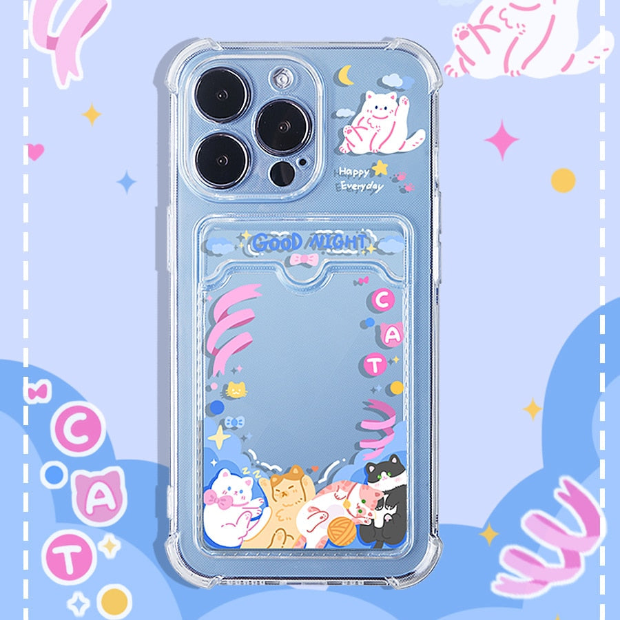 iPhone Photo Card Phone Case - Cat Phone Case