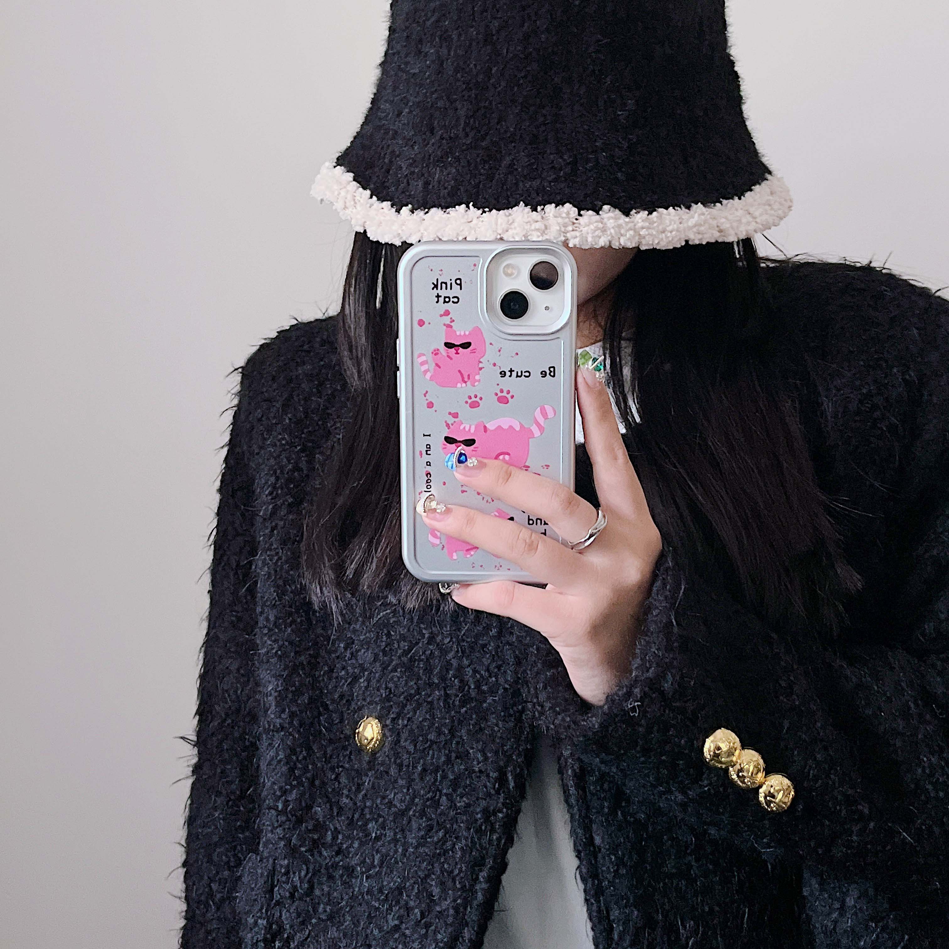 iPhone Pink Cat Phone Case - Cat Phone Case