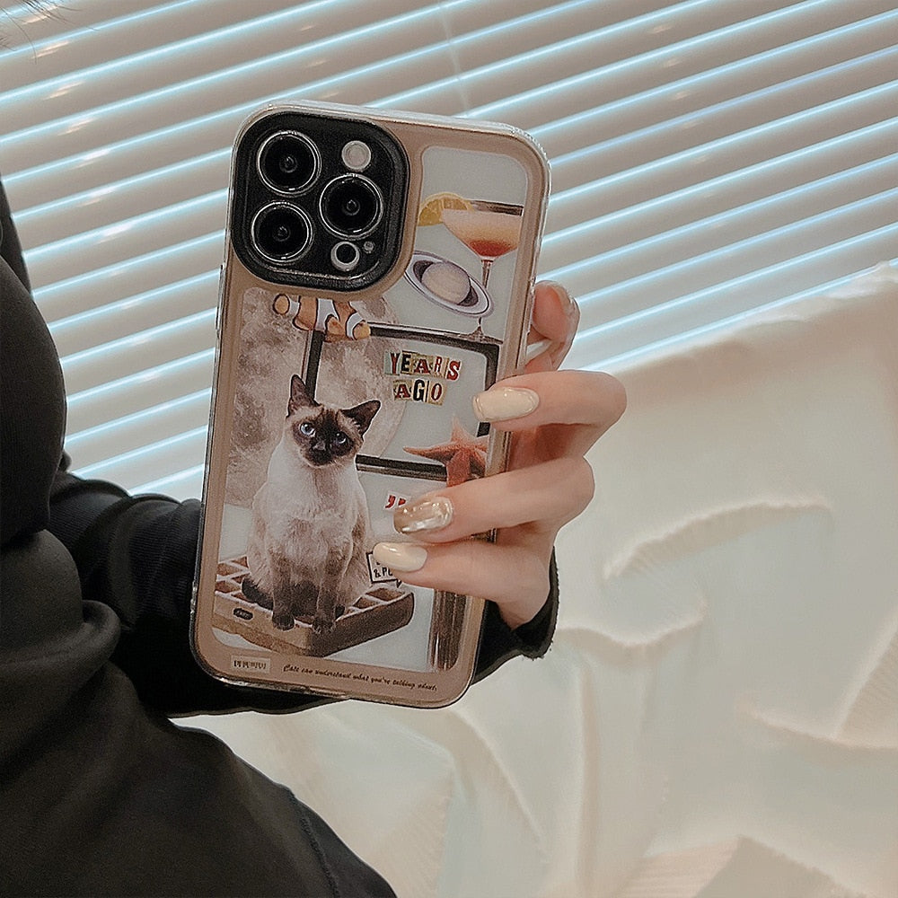 iPhone Siamese Cat Phone Case - for iphone 7 8 - Cat Phone