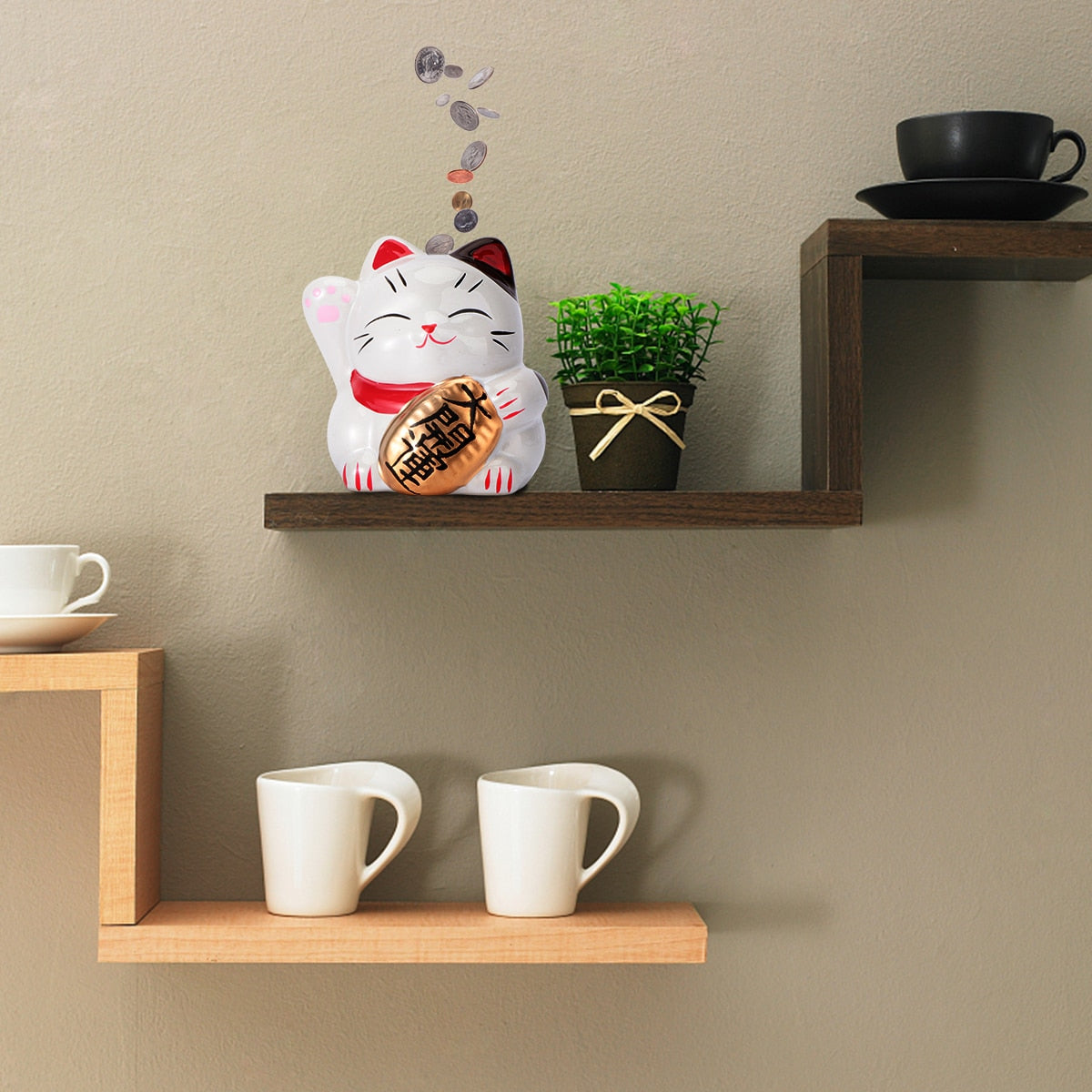 Japanese Lucky Cat Piggy Bank