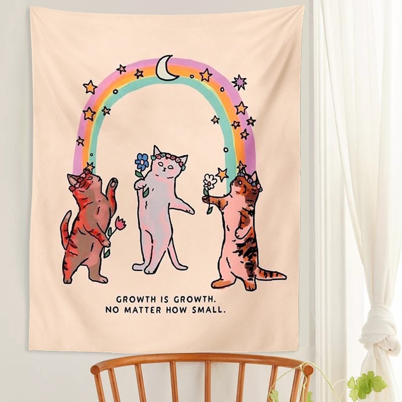 Kawaii Cat Tapestry - Cat Tapestry
