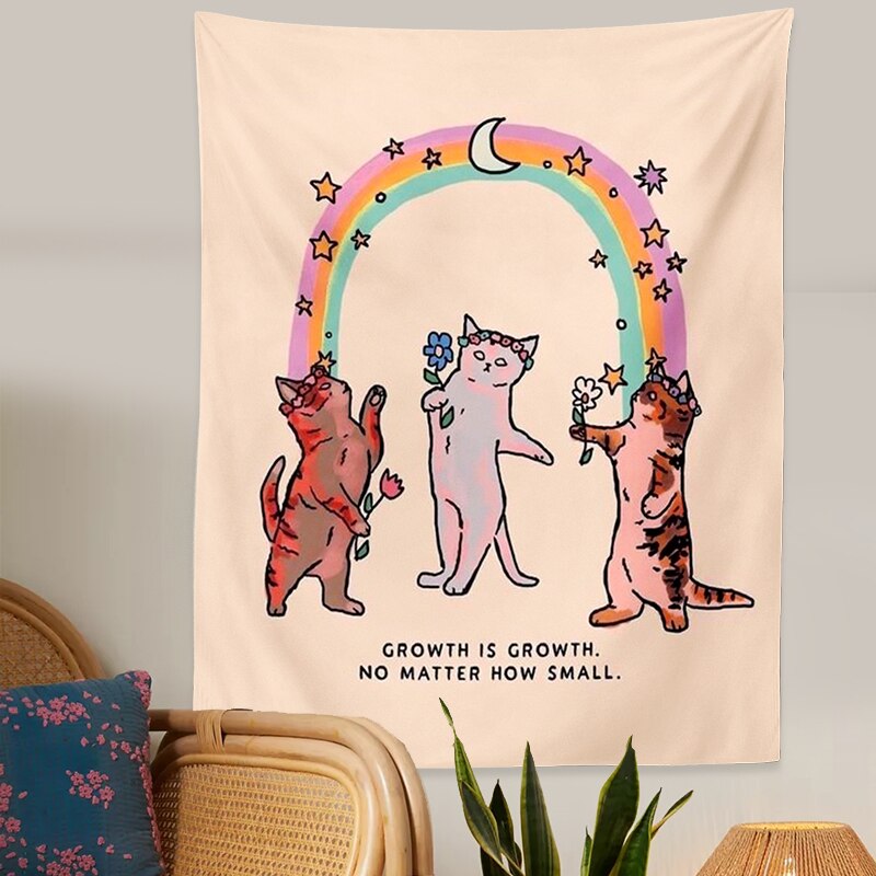 Kawaii Cat Tapestry - Cat Tapestry
