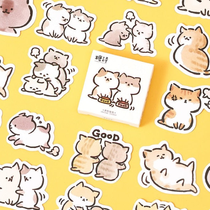 Silly Cat Stickers for Sale