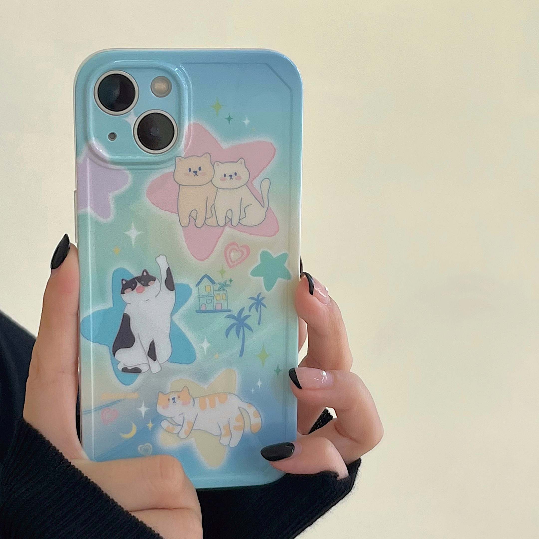 Kawaii iPhone Cat Phone Case - Cat Phone Case