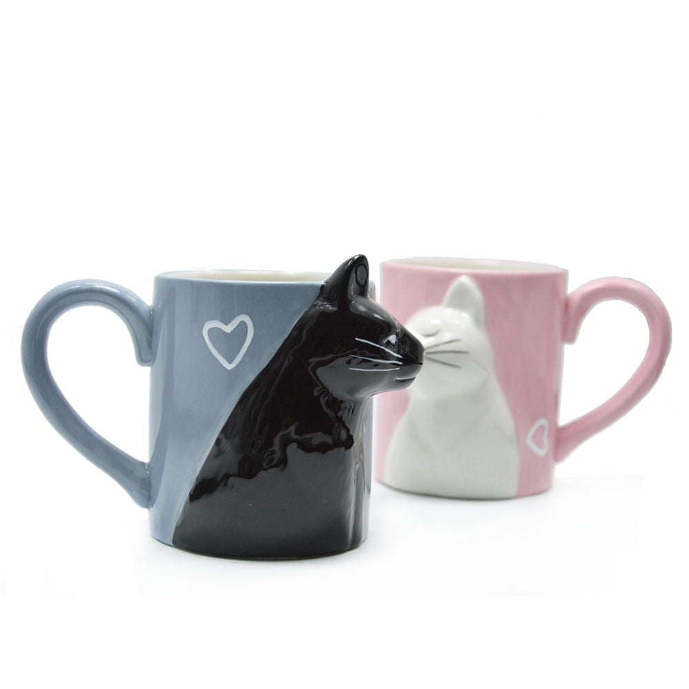 Kissing Cat Mugs