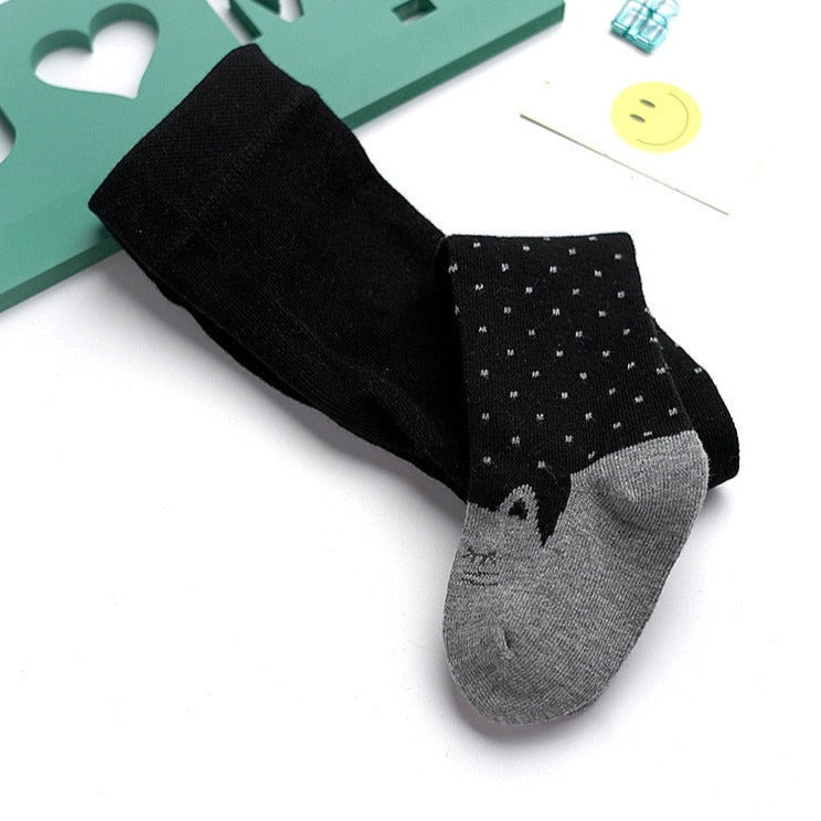 Kitty Cat Kid Tights - Black / 6 to 12M - Cat Tights