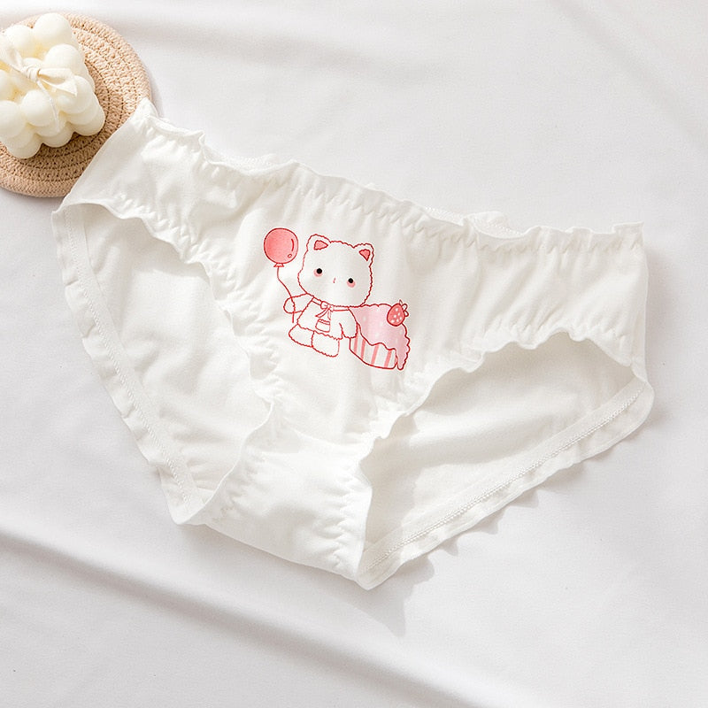 Kitty Cat Panties - balloon Meow Meow / L - Cat panties