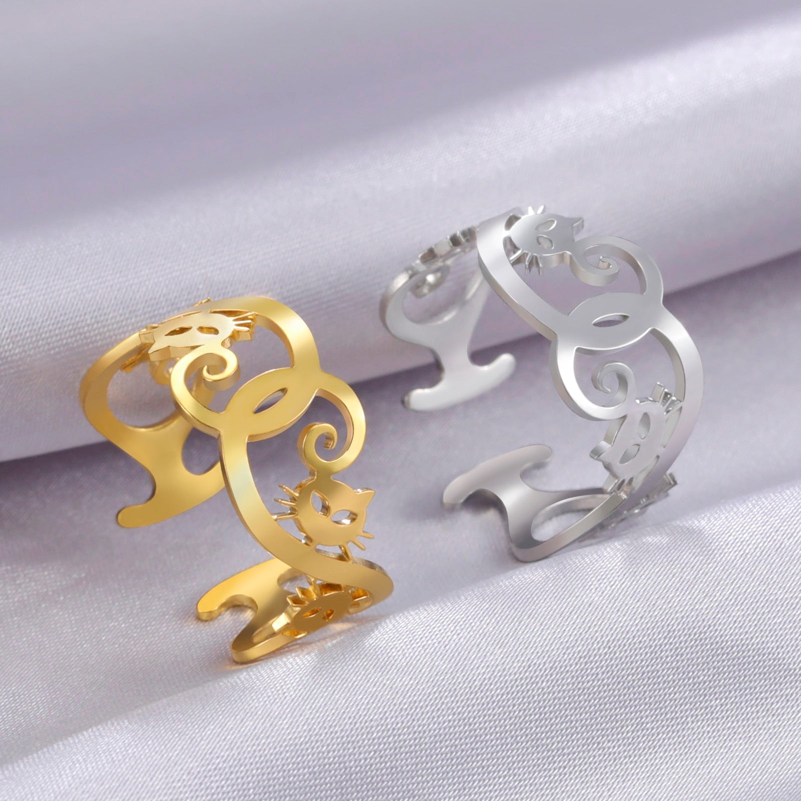Kitty Cat Ring - cat rings