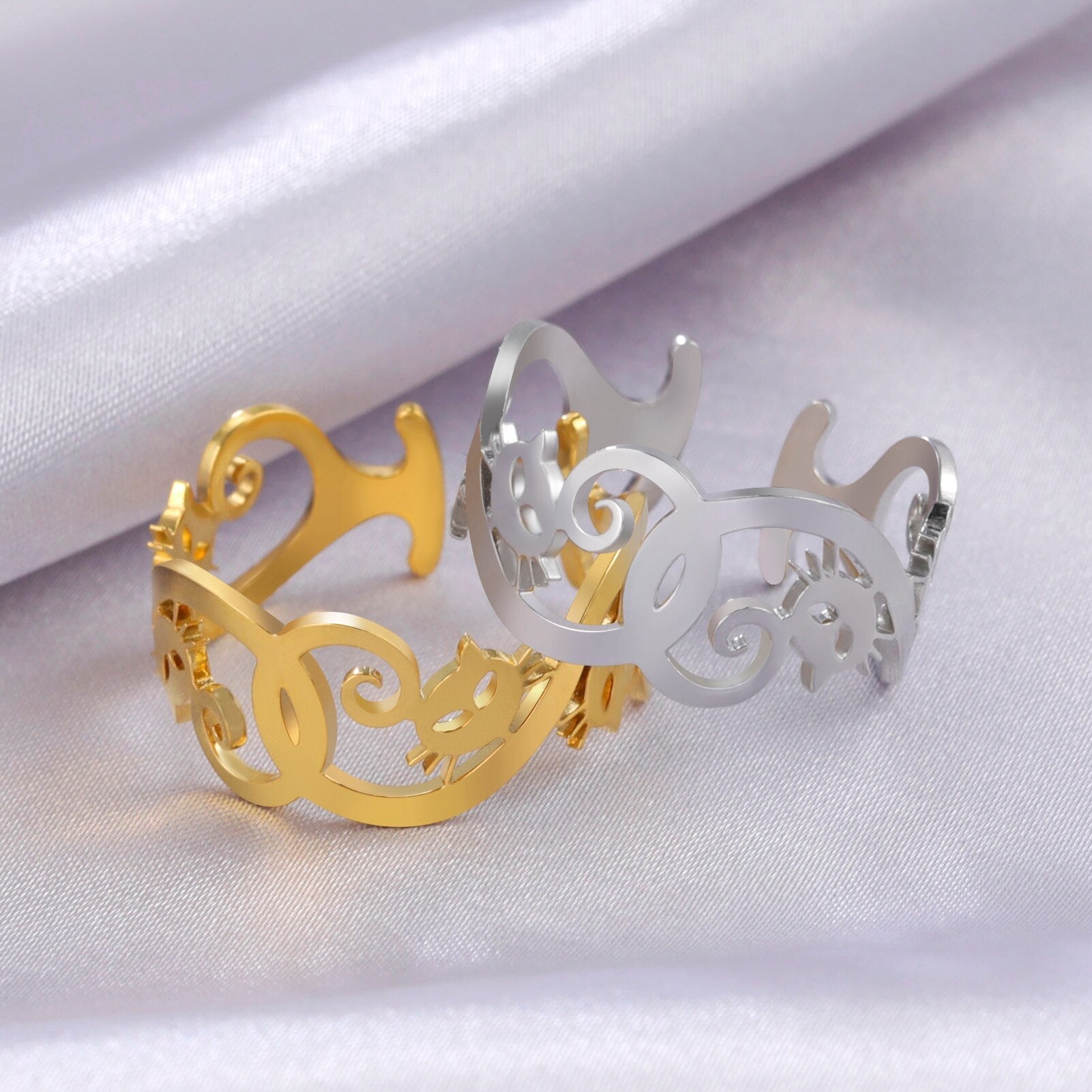 Kitty Cat Ring - cat rings