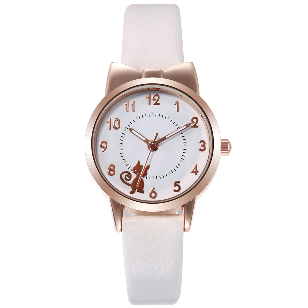 Kitty Cat Watch - White - Cat Watch