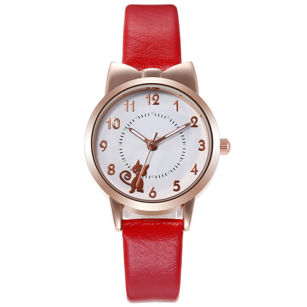 Kitty Cat Watch - Red - Cat Watch