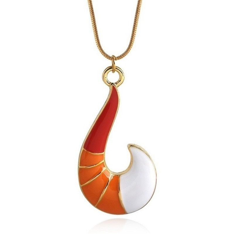 Ladybug and Cat Noir Necklace - Orange - Cat necklace