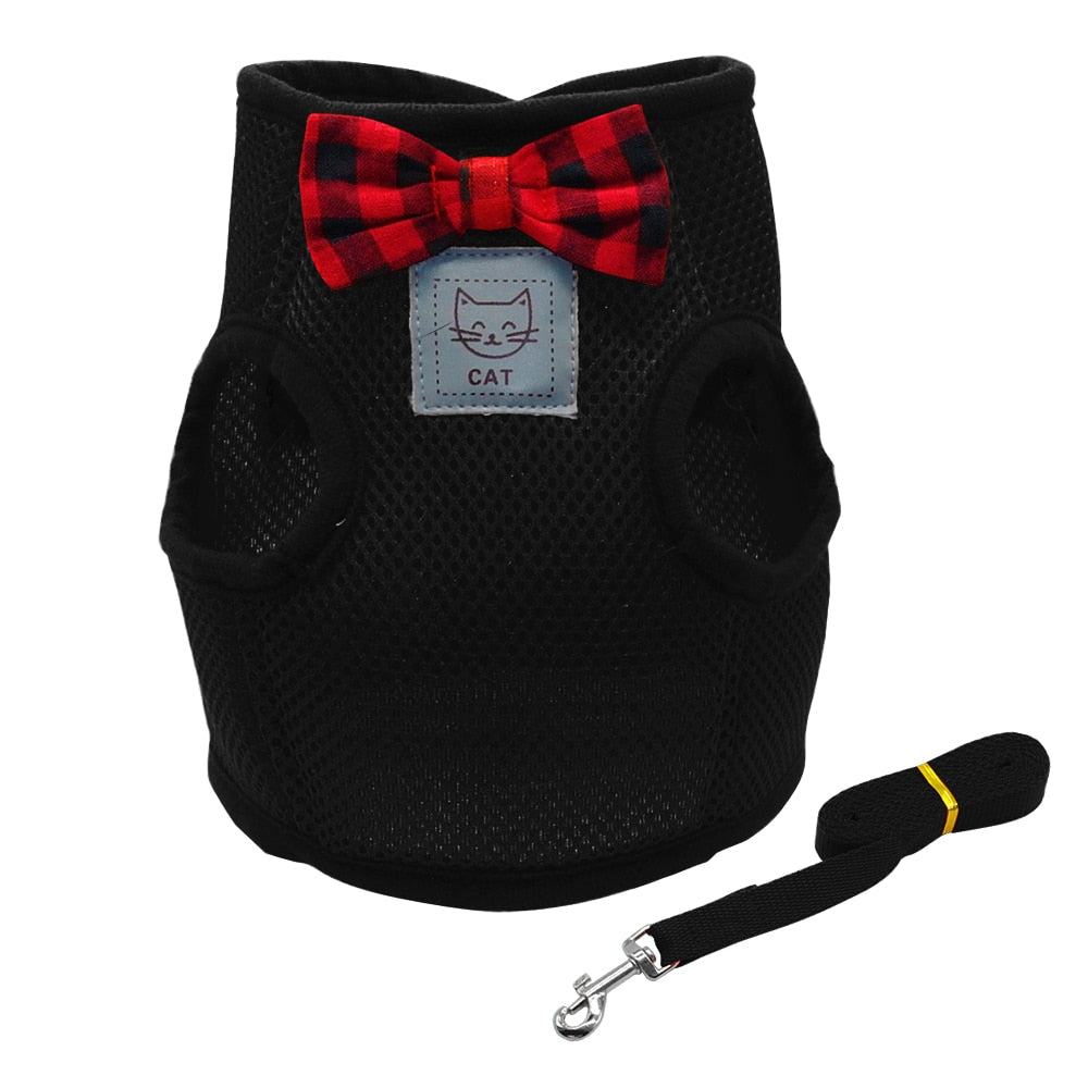 Large Cat Harness - Black / S