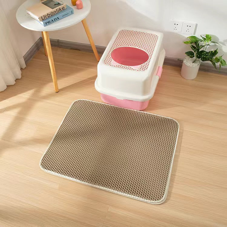Large Cat Litter mat - Khaki / 55X75CM - Large Cat Litter