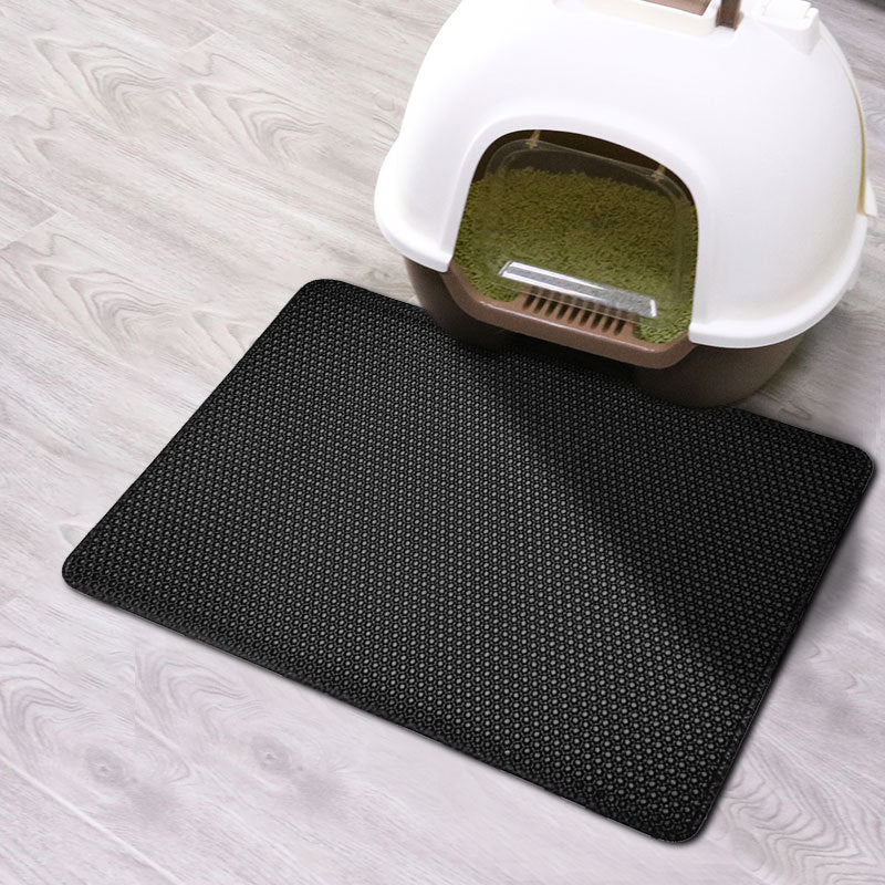 Large Cat Litter mat - Black / 55X75CM - Large Cat Litter