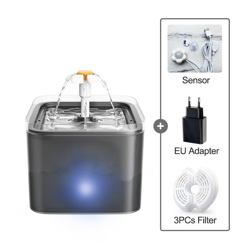 Large Cat Water Fountain - Grey Sensor Kit - Cat water