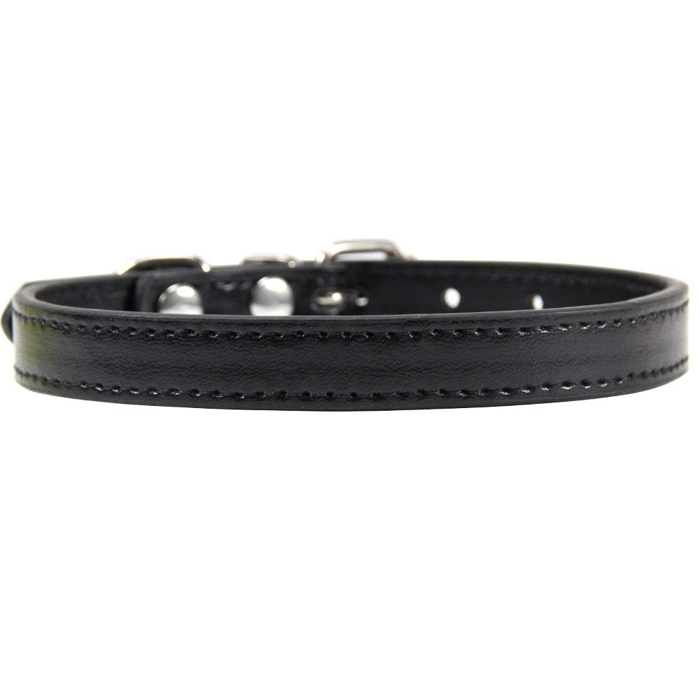 Leather Cat Collars - Black / XS - Cat collars