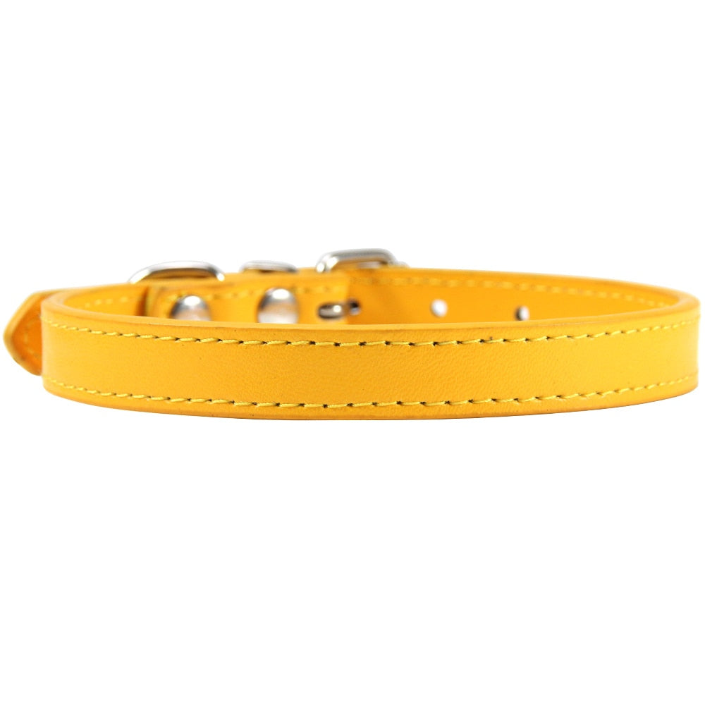 Leather Cat Collars - Gold / XS - Cat collars